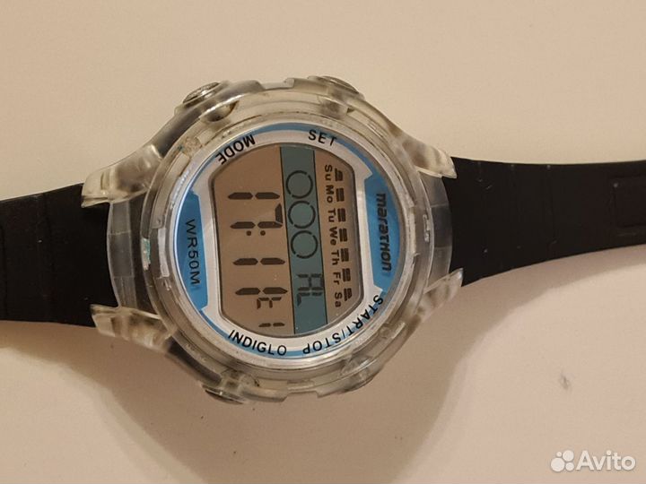 Женские часы Timex Marathon, indiglo, спортивные