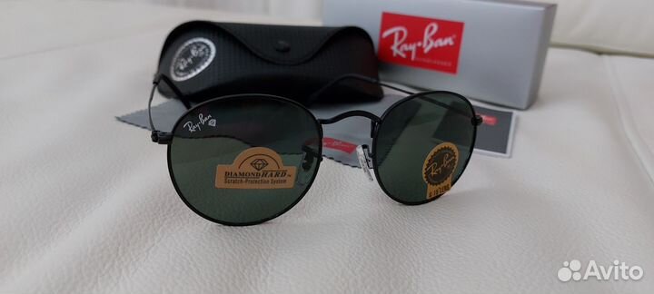 Солнцезащитные очки Ray-Ban oval линзы стекло lux