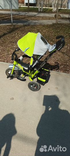 Велосипед коляска с ручкой