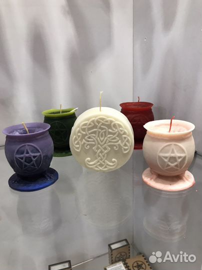 Свечи восковые цветные