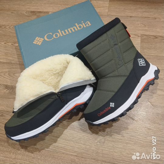 Дутики зимние мужские Columbia gore-tex новые Хаки