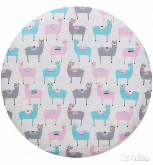Простынь / наматрасник на резинке круглые детские