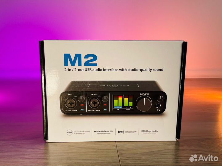 Motu M2 - Звуковая карта, аудиоинтерфейс