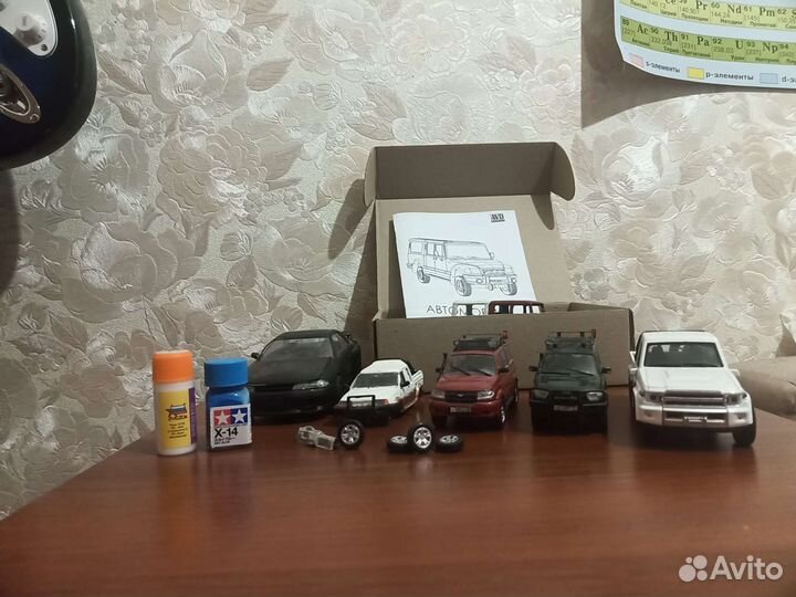 Масштабные модели и запчасти+краска