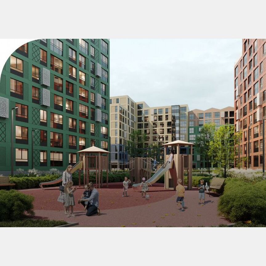 2-к. квартира, 61,1 м², 6/12 эт.