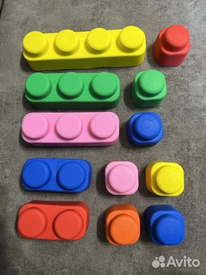 Мягкие кирпичики,кубики детский конструктор