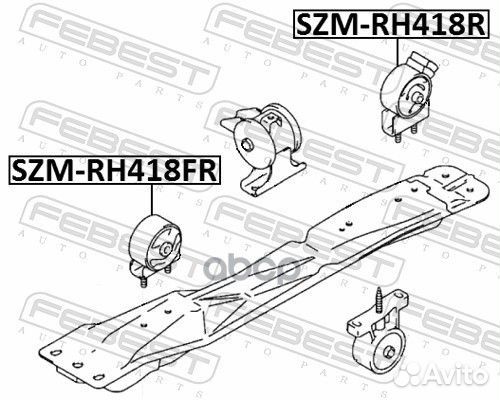 SZM-RH418R подушка двс задняя Suzuki Baleno SY