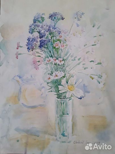 Акварель цветы