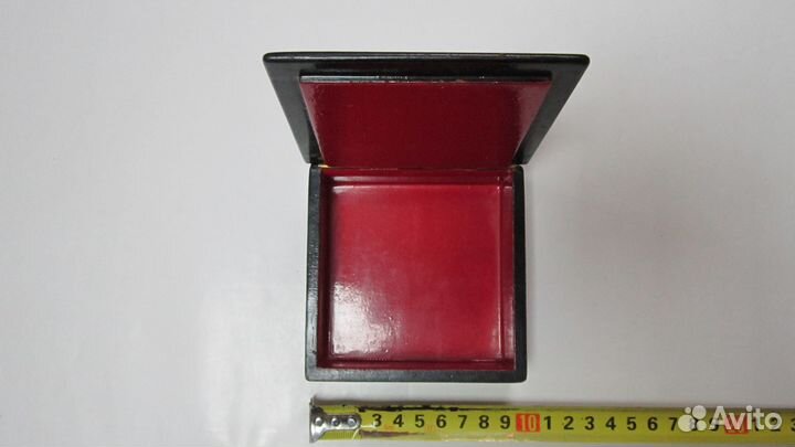 Деревянная Шкатулка с Лаковой Миниатюрой Рожечники