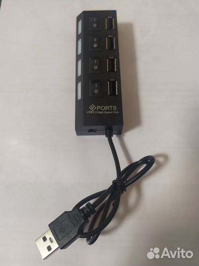 Usb разветвитель, Usb сплиттер на 4 порта