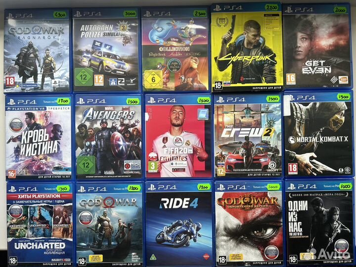 Игры для ps4 цены на дисках/отзывы