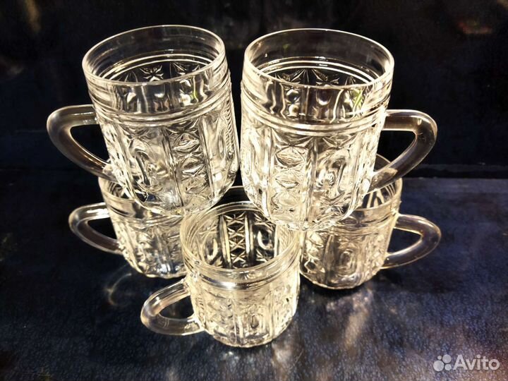 Хрустальные кружки СССР, бокалы, чашки советские