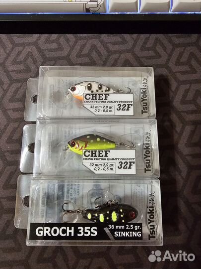 Воблеры TsuYoki,Grows Culture 35-115 разные новые