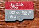 Карта памяти MicroSD SanDisk Ultra 32gb (Оригинал)