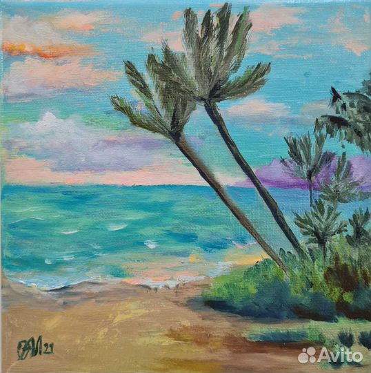 Картина маслом на холсте пейзаж