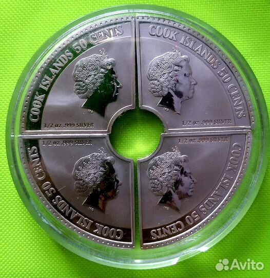 Монета-пазл. Серебро 999 