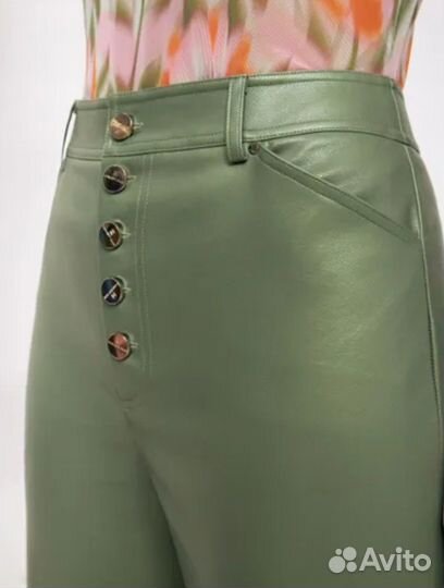 Брюки кожаные женские 42-44 размер новые