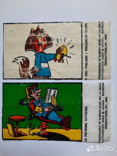 Вкладыши от жвачек редкие