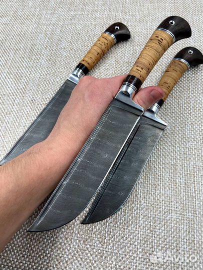 Узбекский нож «Пчак» из дамасской стали