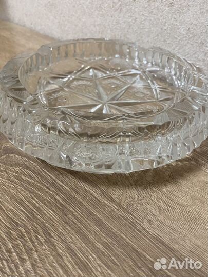 Пепельница хрустальная