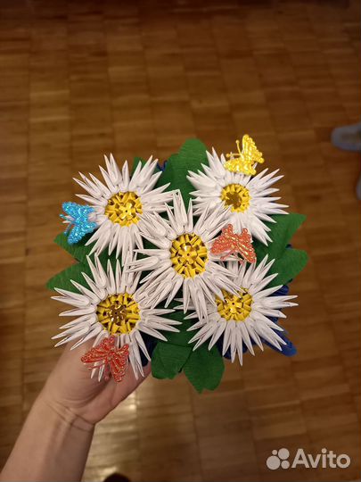 Цветы Поделка в детский сад и школу