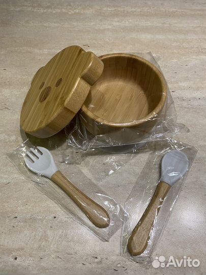 Набор детской посуды бамбук