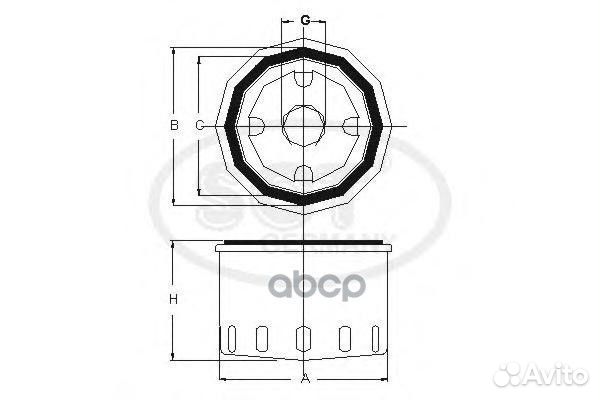 Фильтр масляный renault trucks SM5770 SCT