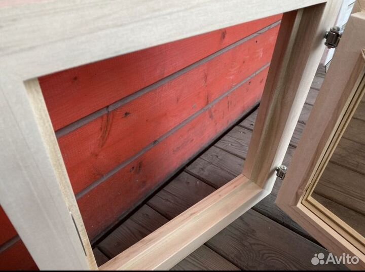 Деревянные окна для бани