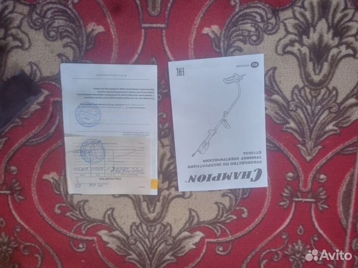 Триммер электрический champion 1000 Вт