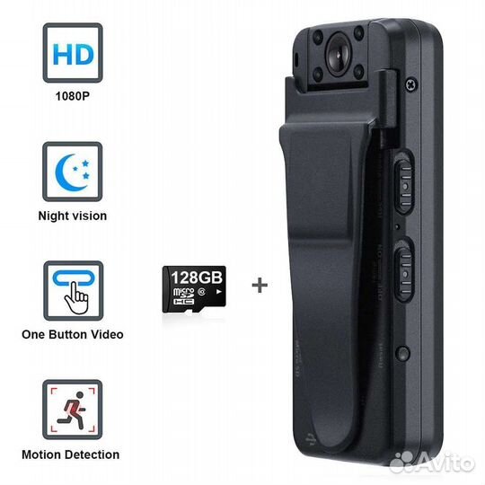 Мини видеорегистратор нагрудный регистратор А8Z