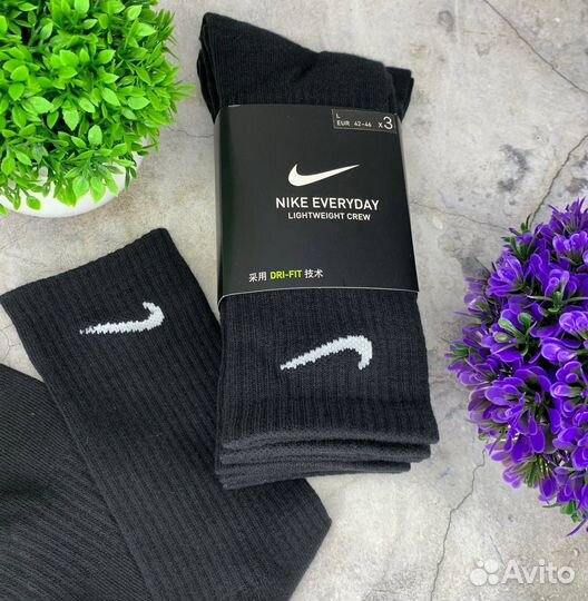 Носки Nike оригинал чёрные