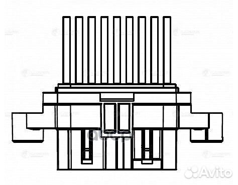 Резистор вентилятора отопителя УАЗ 3163 Патриот
