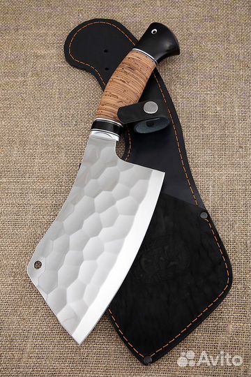 Тяпка 3 95Х18 камень рукоять береста