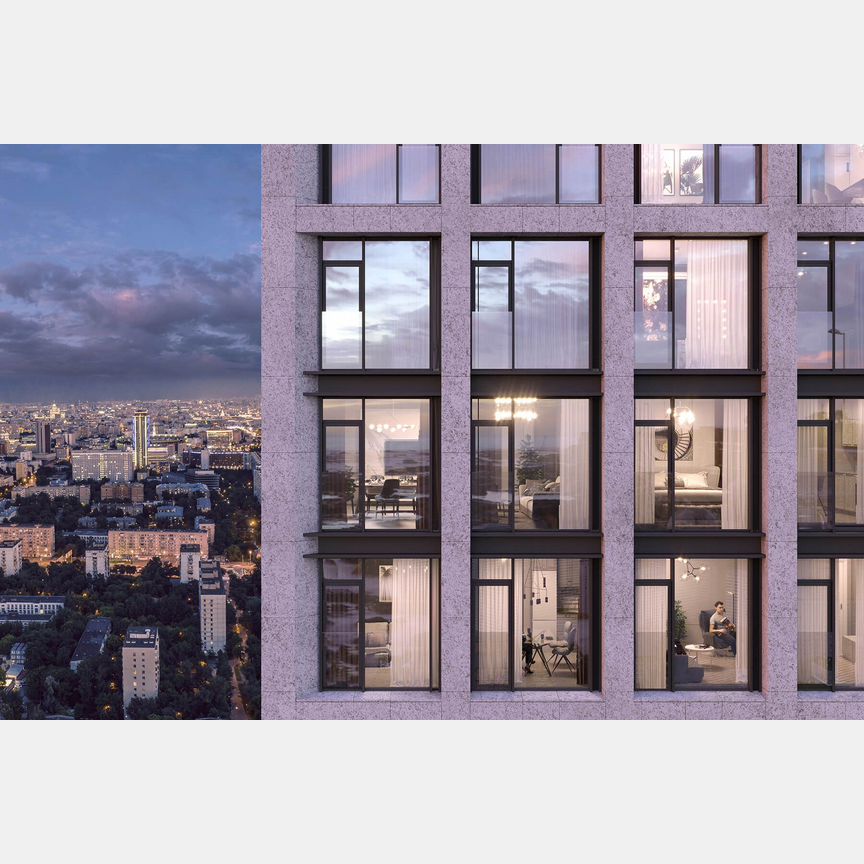 1-к. квартира, 43,4 м², 53/55 эт.