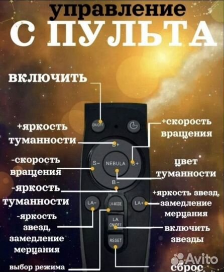 Ночник звёздное небо Проектор Космонавт Астронавт