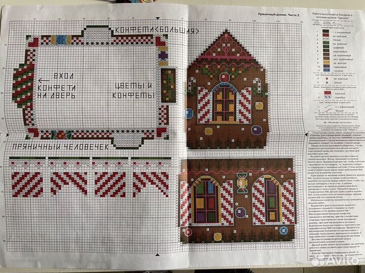 Пряничный домик. Набор для вышивания крестом