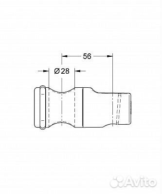 Grohe Держатель скользящего элемента 12435000