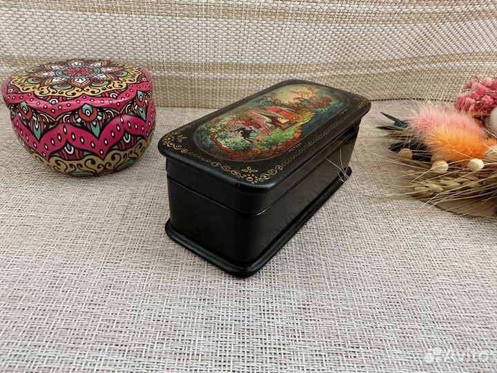 Шкатулка лаковая сказки Пушкина Мстера Громова вин