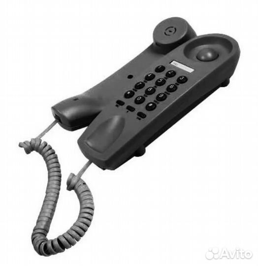 Телефон проводной ritmix RT-005 black