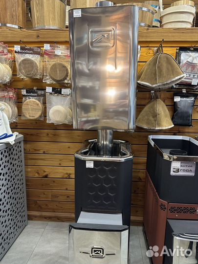 Печь для бани Сахара 16 лк с баком для воды 45л