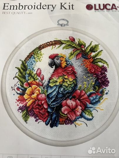 Остатки вышивки Попугай luca-s