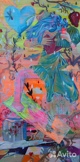 Картина акрилом на холсте