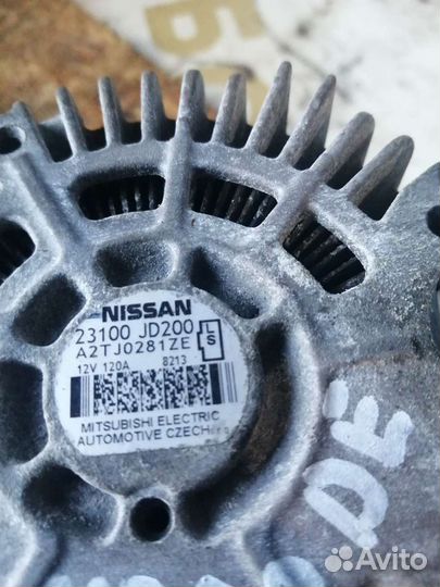 Генератор Nissan X Trail, 2.0, mr20de