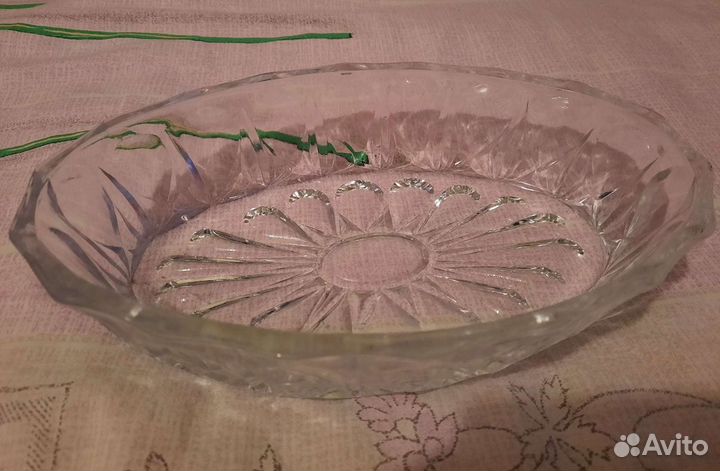 Стеклянные салатники-конфетницы,фарфоровый СССР