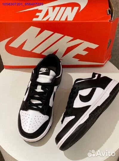 Кроссовки Nike Dunk Low Black and White Оригинал