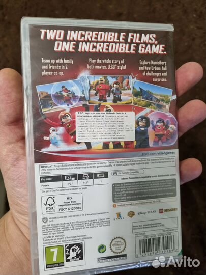 Lego The Incredibles nintendo switch, новый
