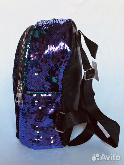 Детский рюкзачок с пайетками менякт цвет