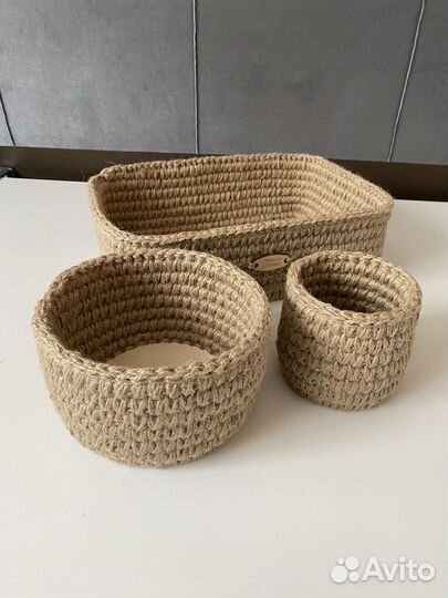 Корзина из джута