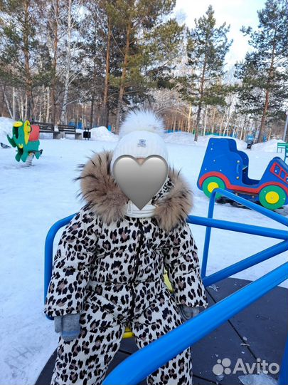 Зимний комбинезон для девочки 86
