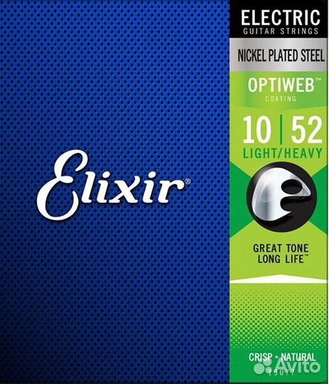 Elixir 19077 Optiweb струны для электрогитары